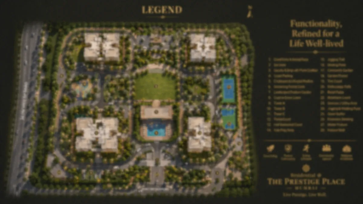 Residential at The Prestige Place master plan visual